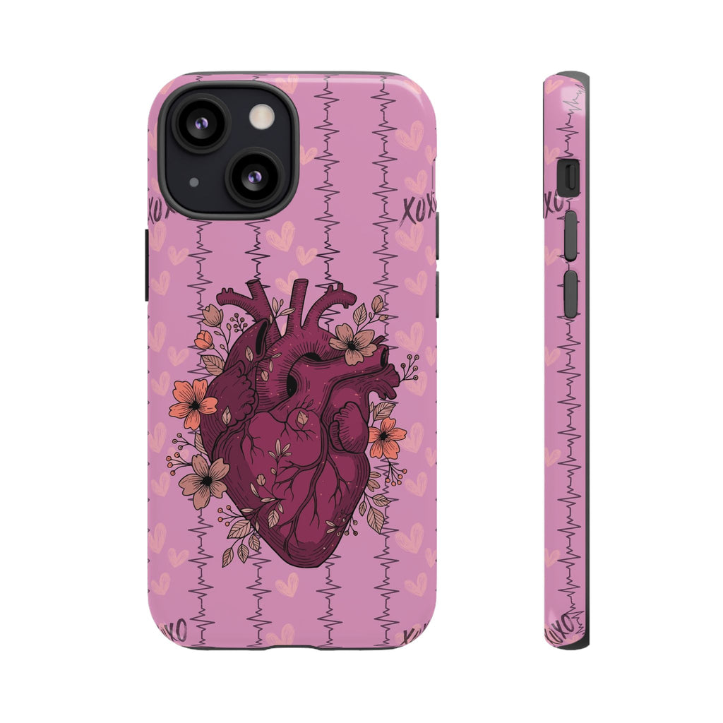 Pink Anatomical Heart Phone Case