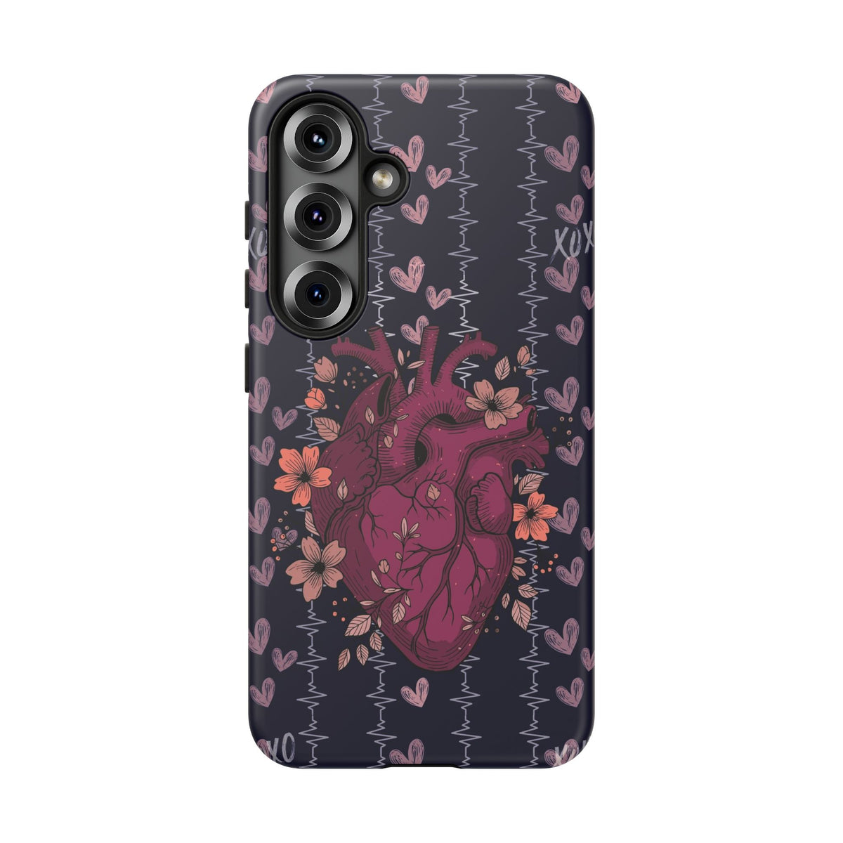 Dark Anatomical Heart Phone Case