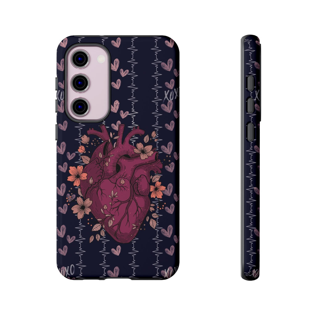 Dark Anatomical Heart Phone Case