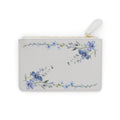 Mini Clutch — Elegant Blue Watercolor Floral