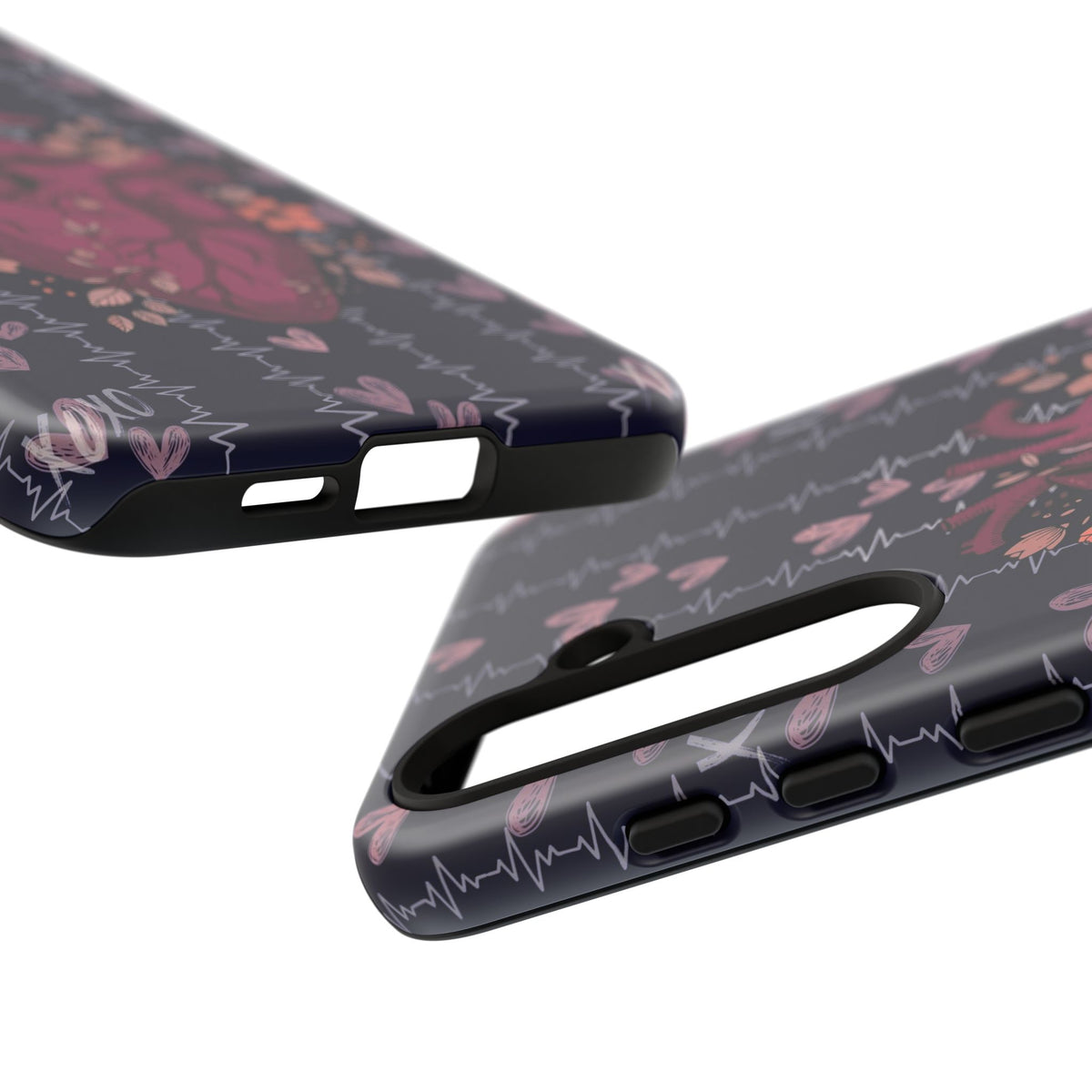 Dark Anatomical Heart Phone Case