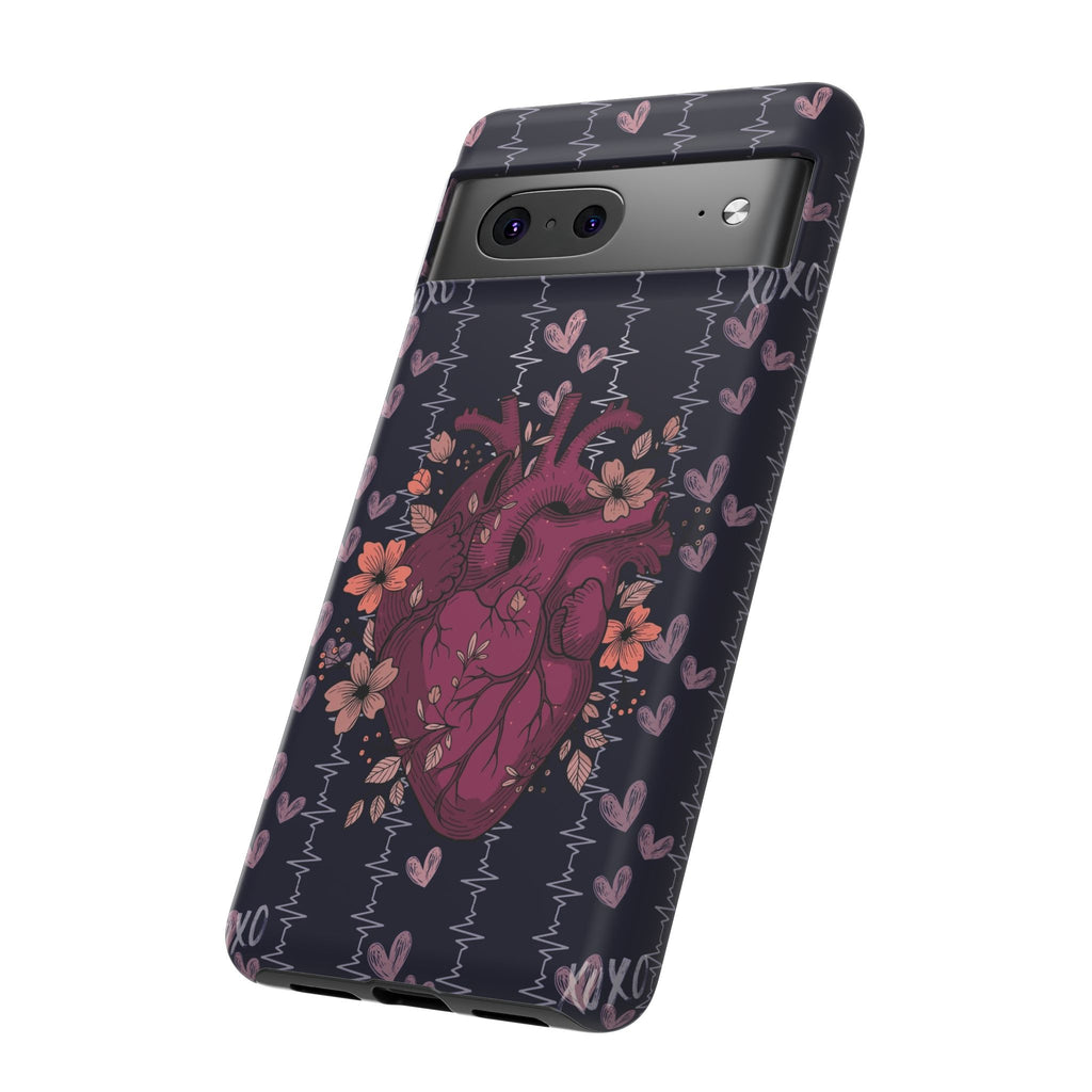 Dark Anatomical Heart Phone Case