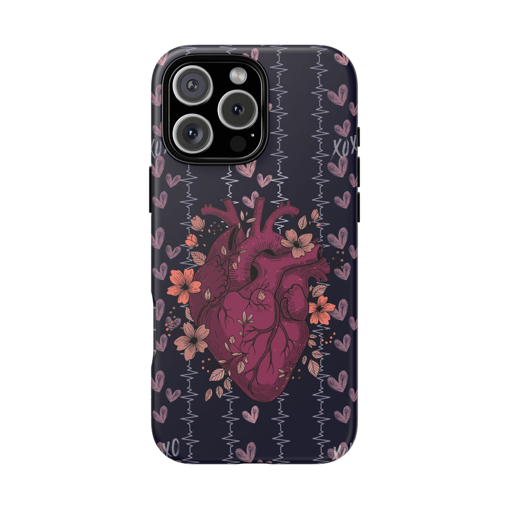 Dark Anatomical Heart Phone Case