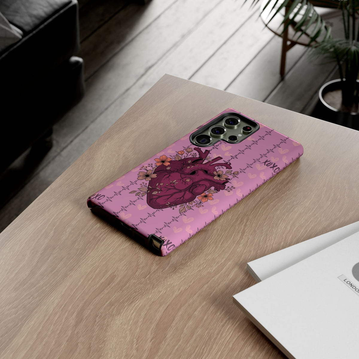 Pink Anatomical Heart Phone Case