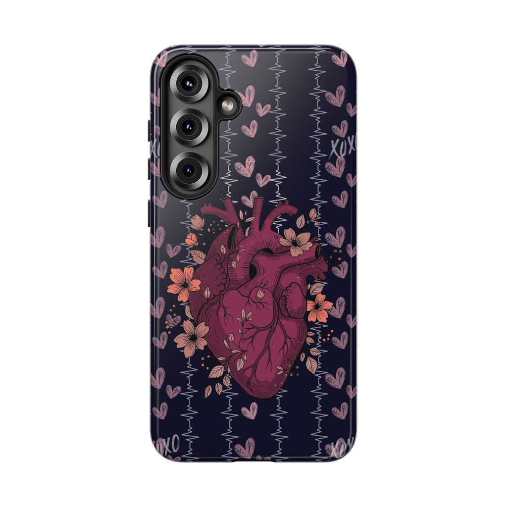 Dark Anatomical Heart Phone Case