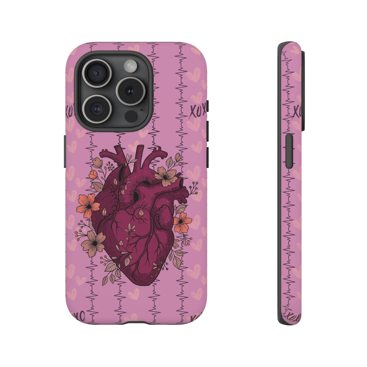Pink Anatomical Heart Phone Case