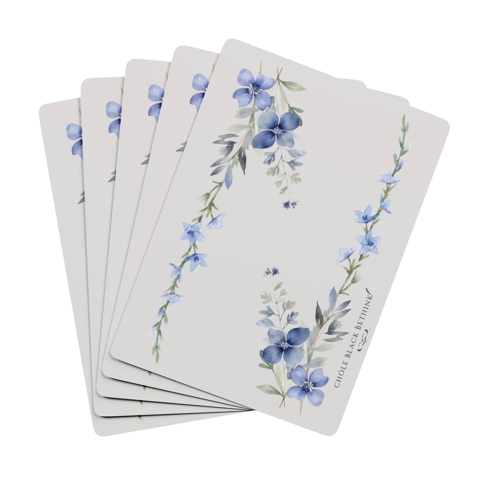 Petal Wash Playing Cards — Elegant Botanical Card Deck