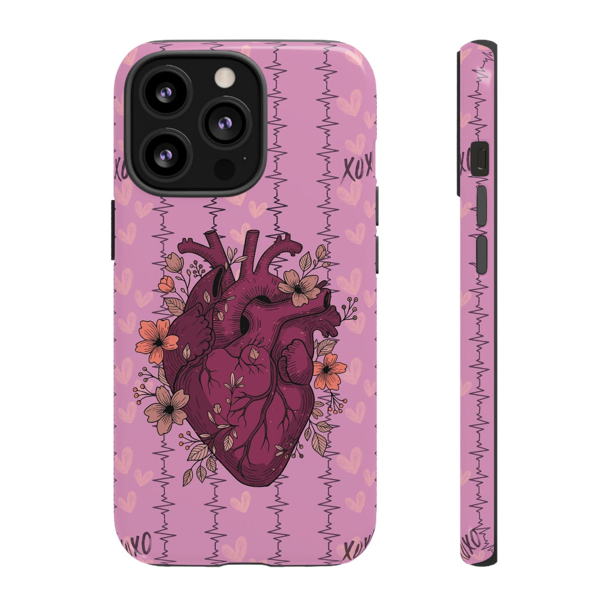 Pink Anatomical Heart Phone Case