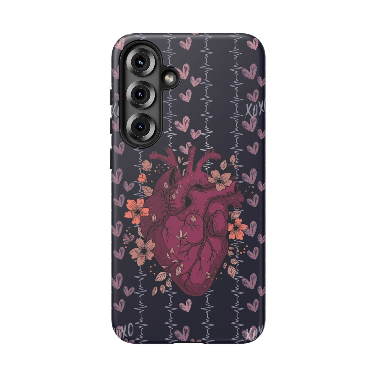 Dark Anatomical Heart Phone Case