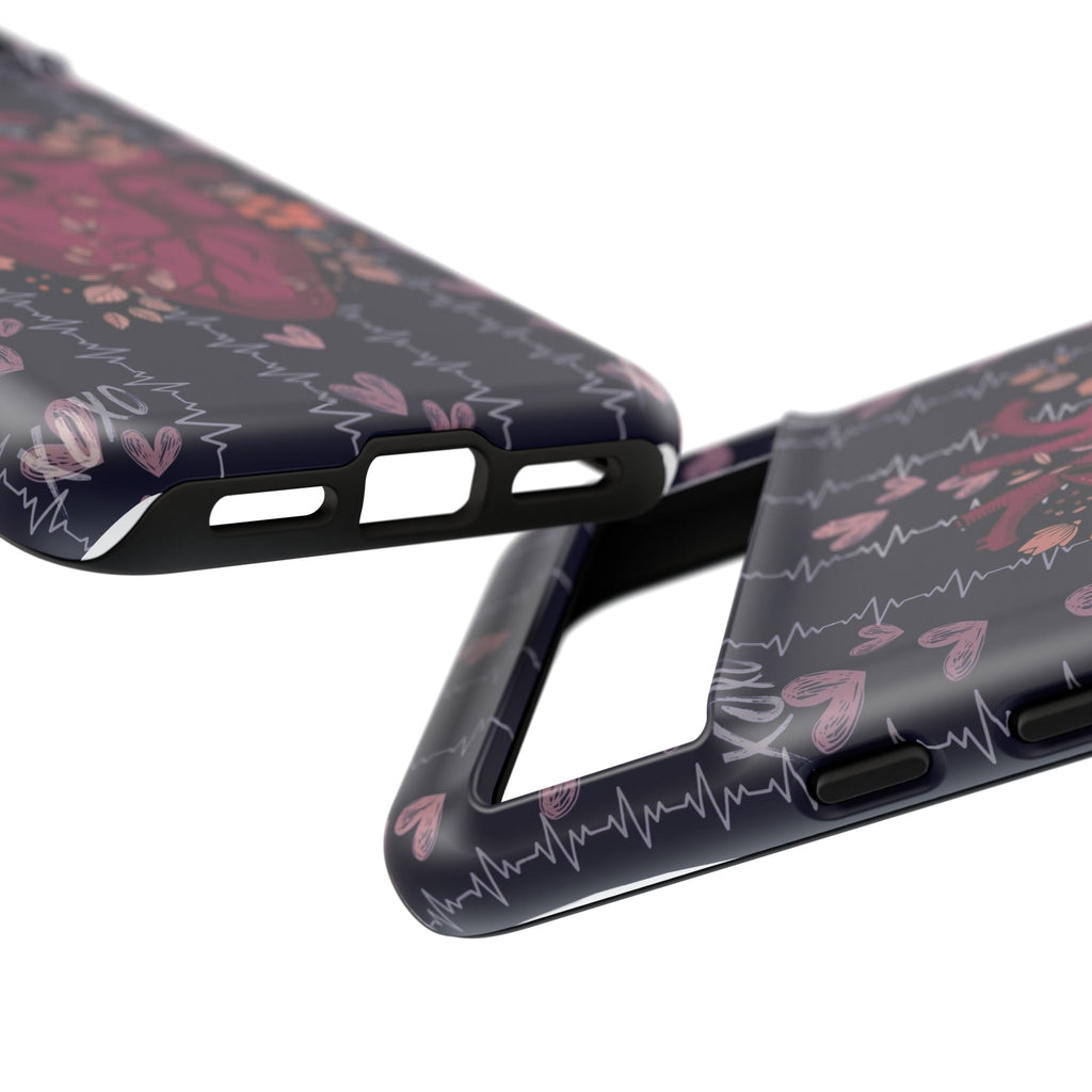 Dark Anatomical Heart Phone Case