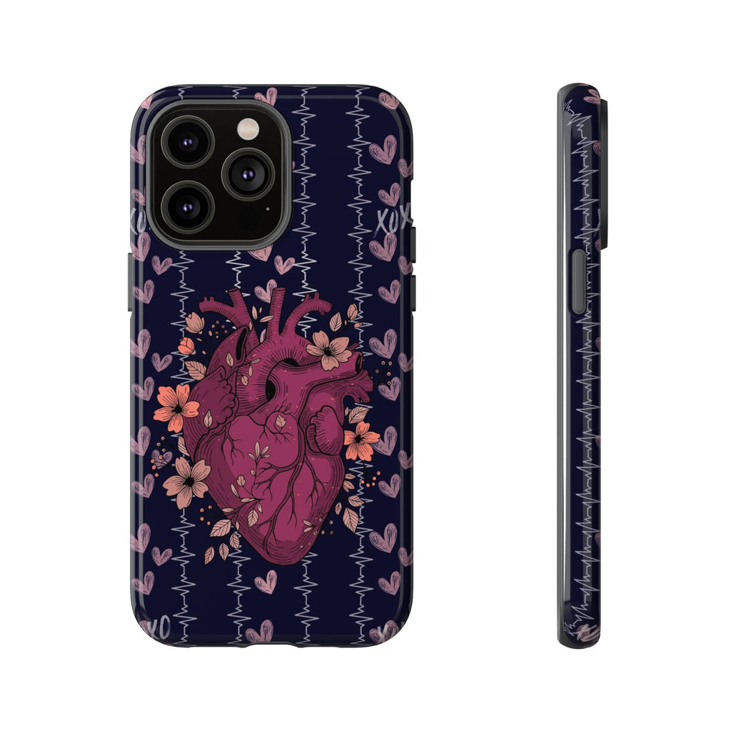 Dark Anatomical Heart Phone Case