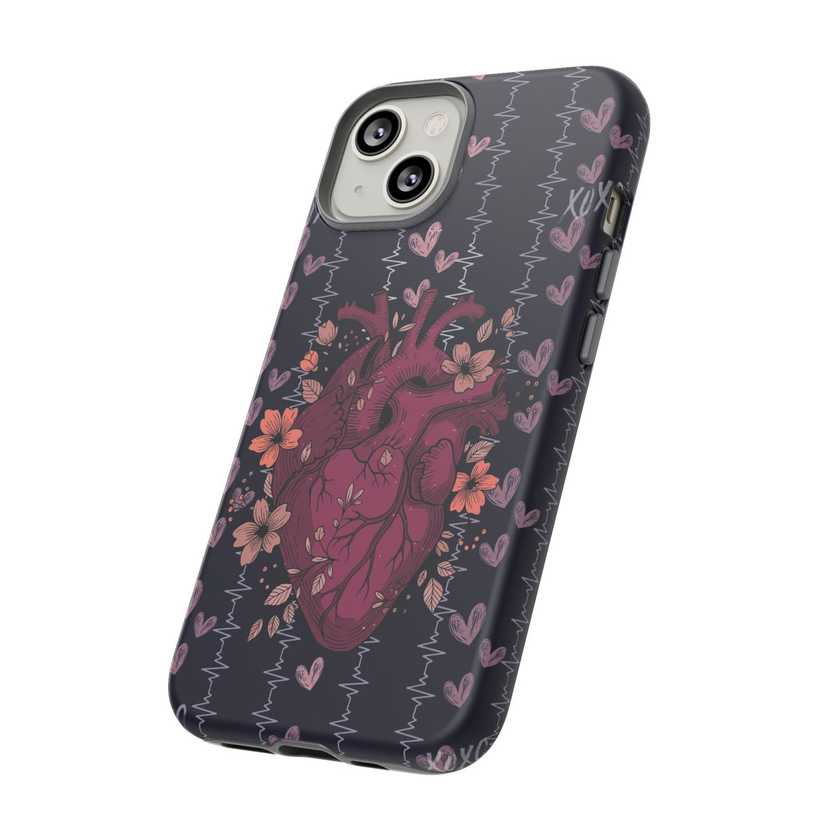 Dark Anatomical Heart Phone Case