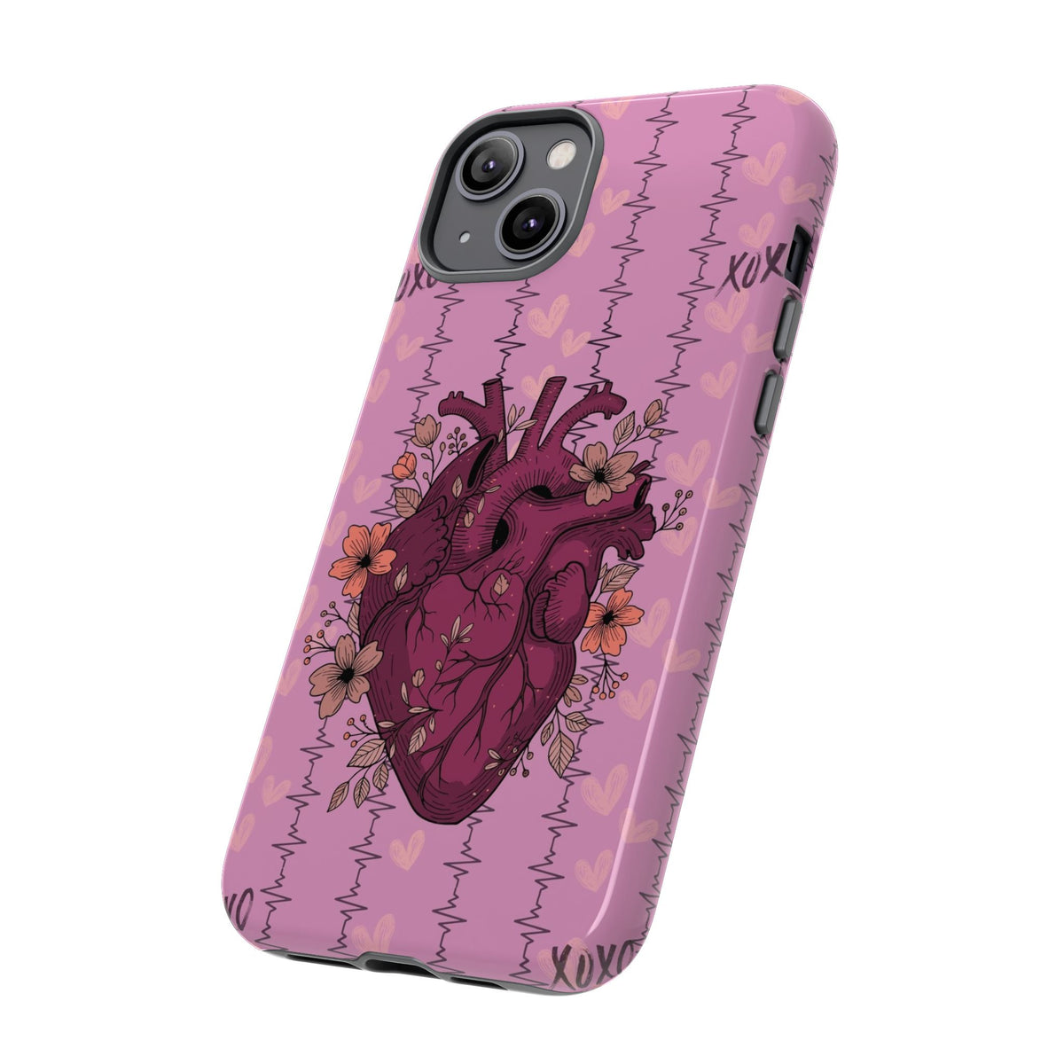Pink Anatomical Heart Phone Case