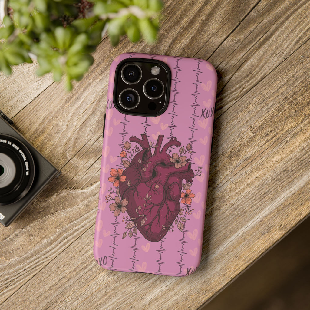 Pink Anatomical Heart Phone Case