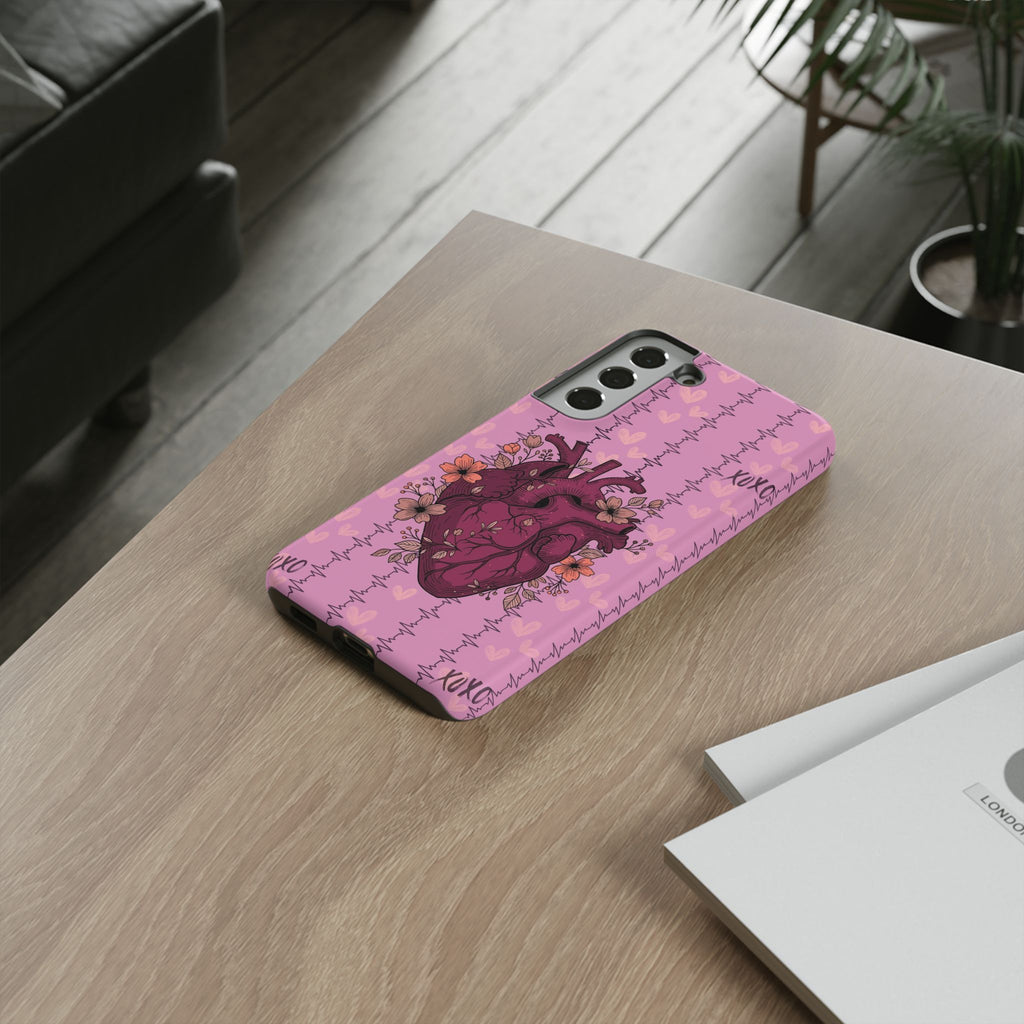 Pink Anatomical Heart Phone Case