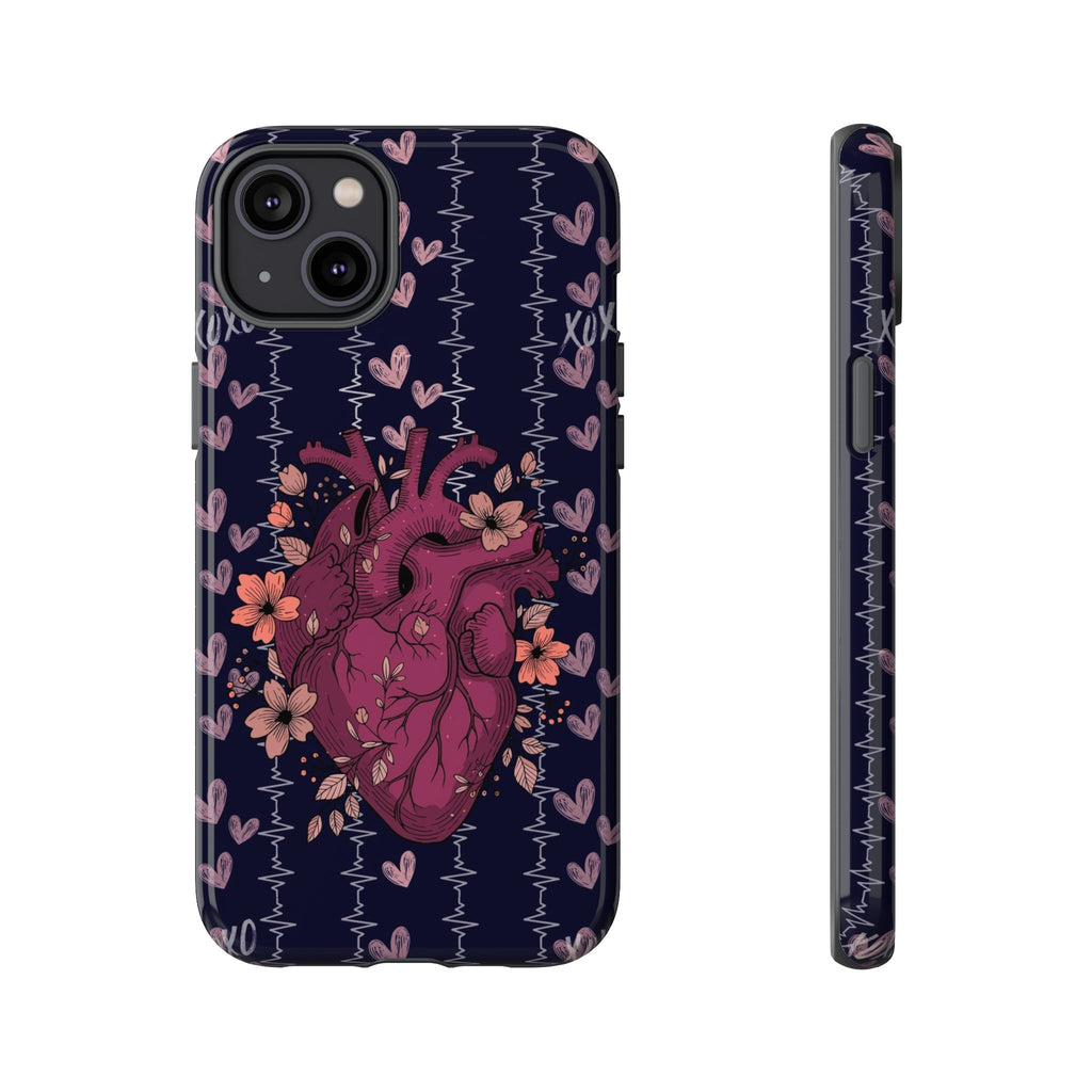 Dark Anatomical Heart Phone Case