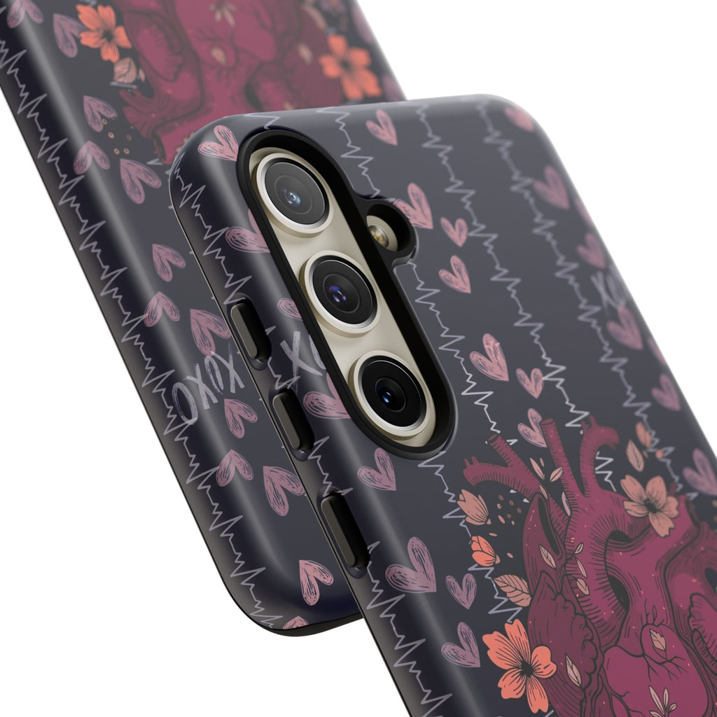 Dark Anatomical Heart Phone Case