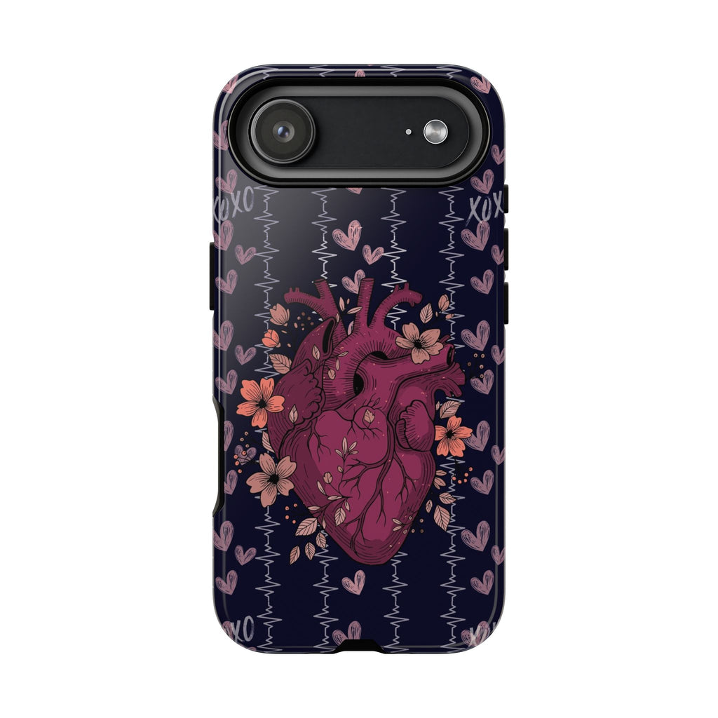 Dark Anatomical Heart Phone Case