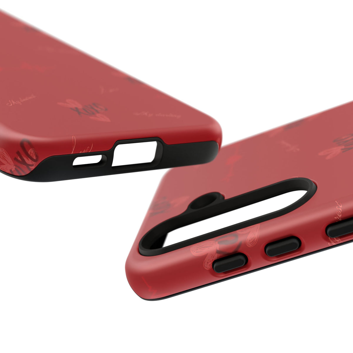 Red Heart Pattern Phone Case