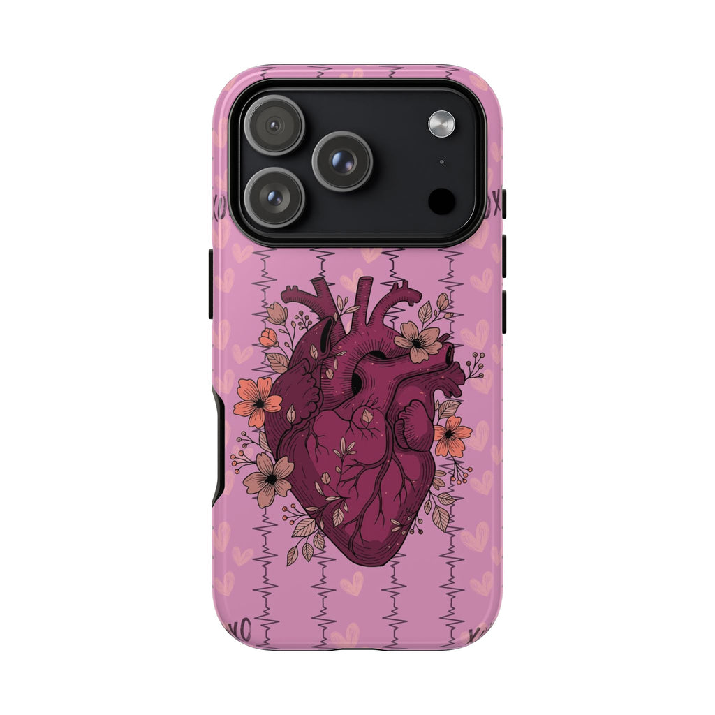 Pink Anatomical Heart Phone Case