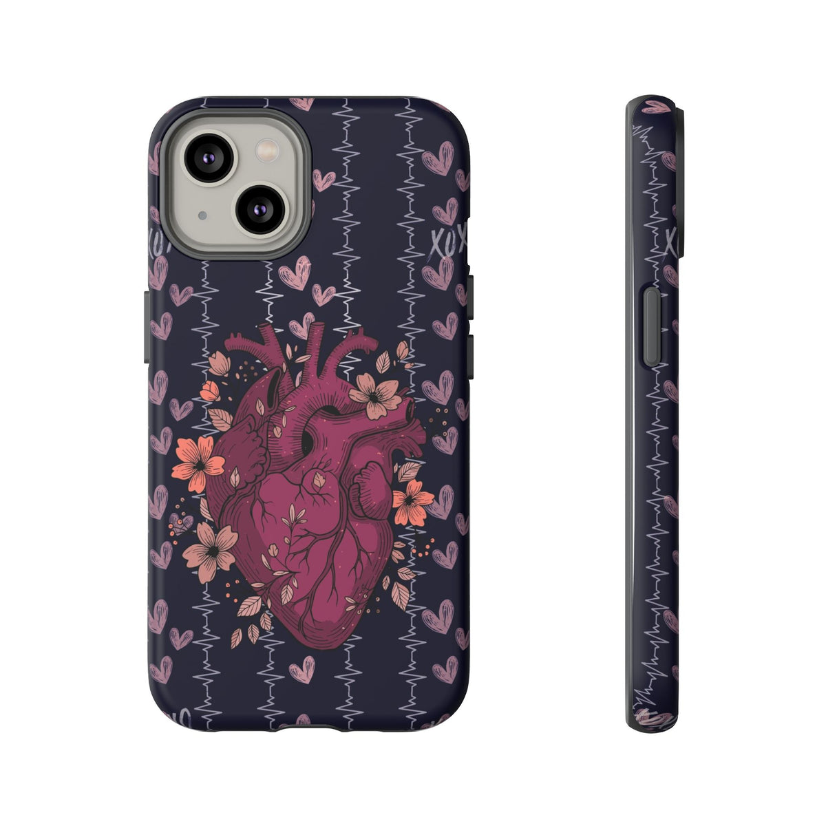 Dark Anatomical Heart Phone Case