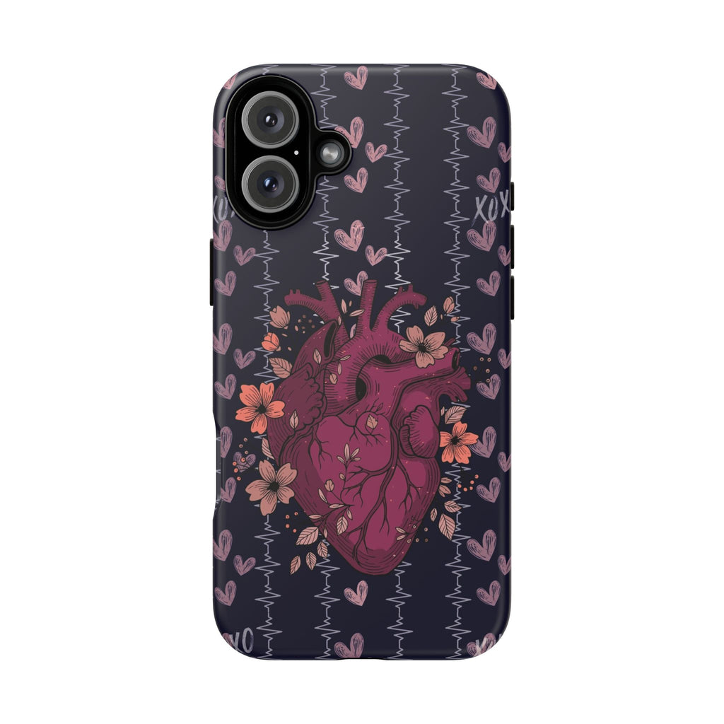 Dark Anatomical Heart Phone Case