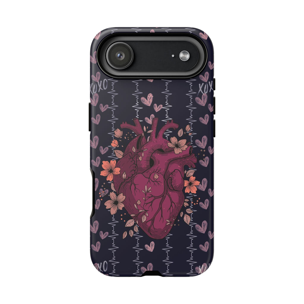Dark Anatomical Heart Phone Case