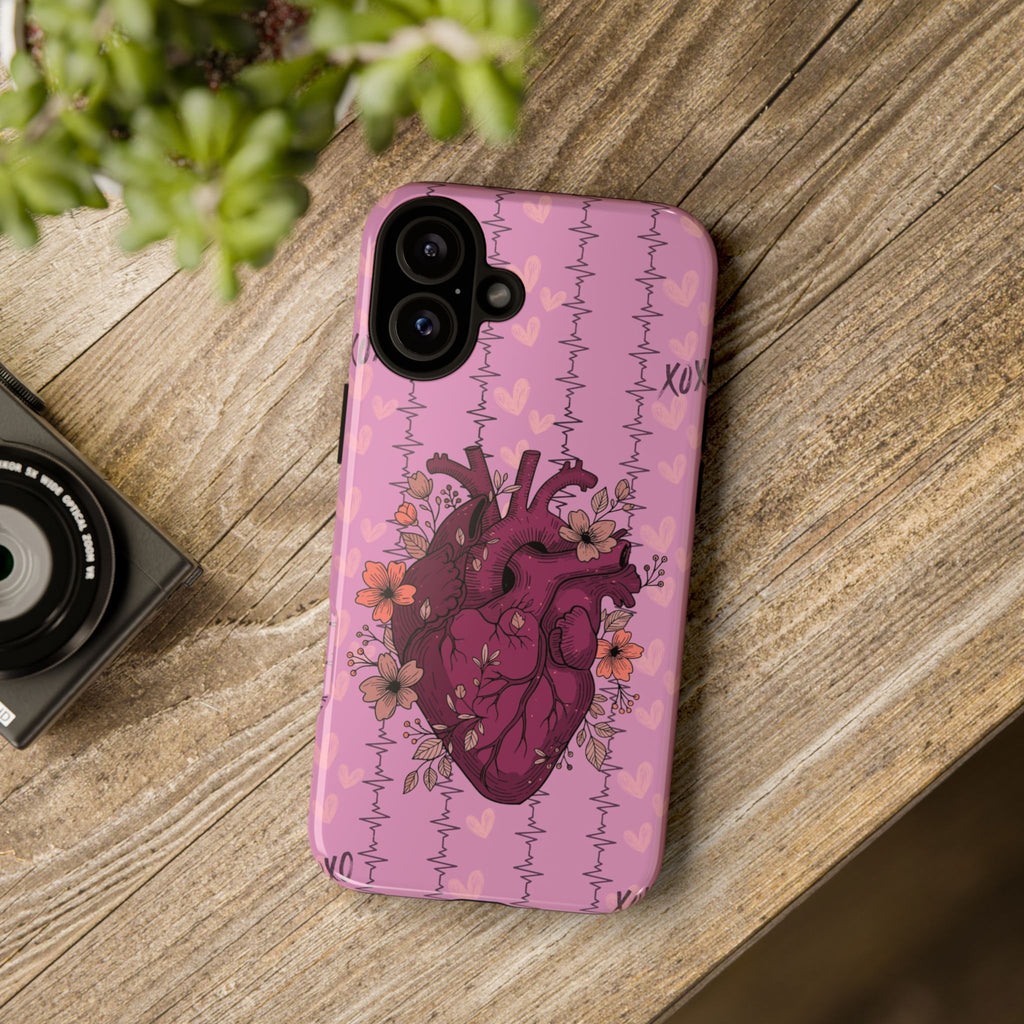 Pink Anatomical Heart Phone Case