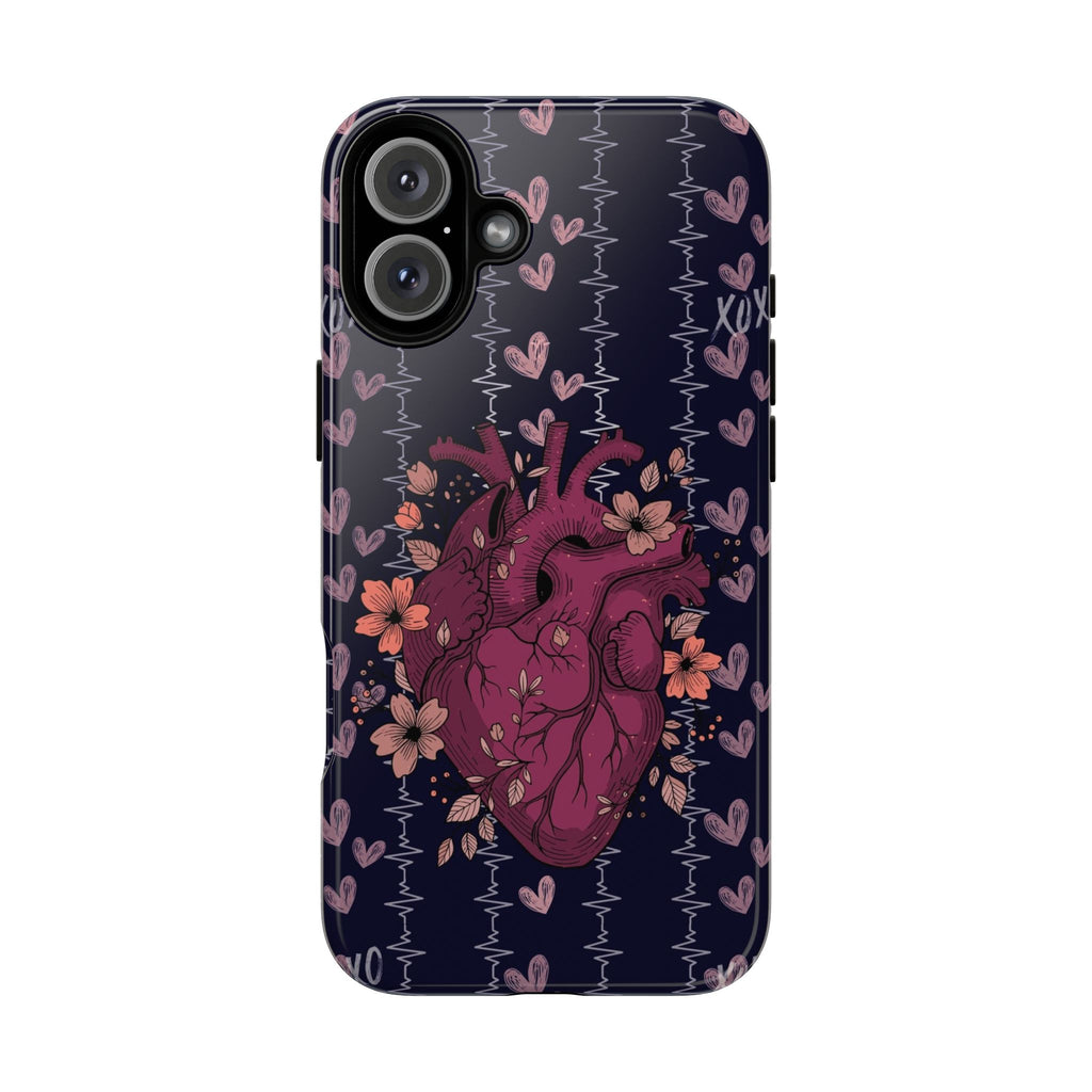 Dark Anatomical Heart Phone Case
