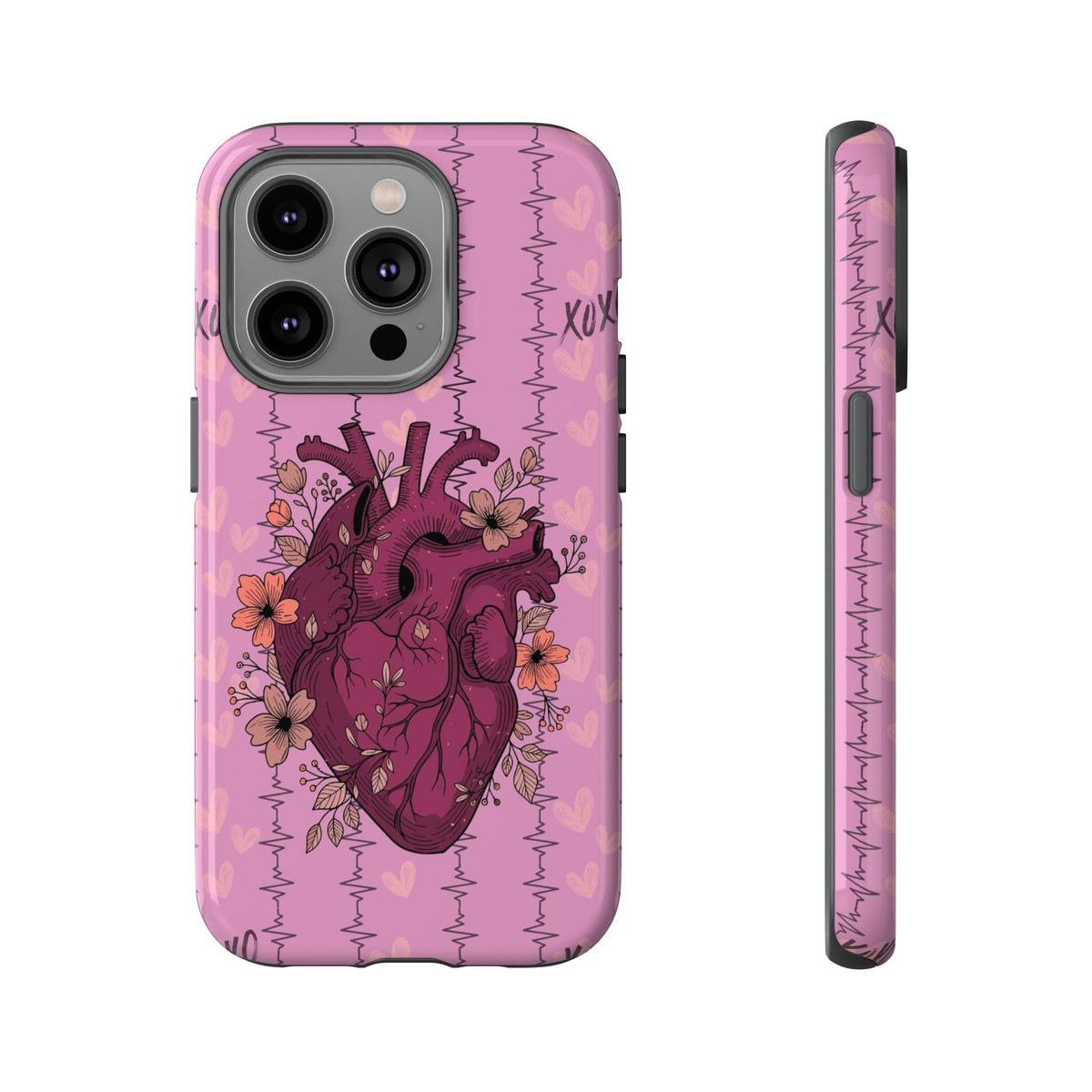 Pink Anatomical Heart Phone Case
