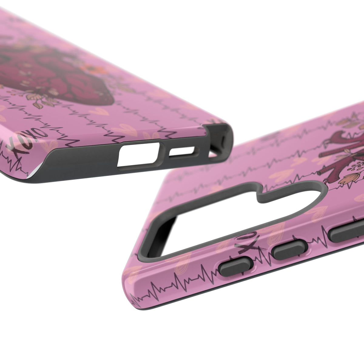 Pink Anatomical Heart Phone Case