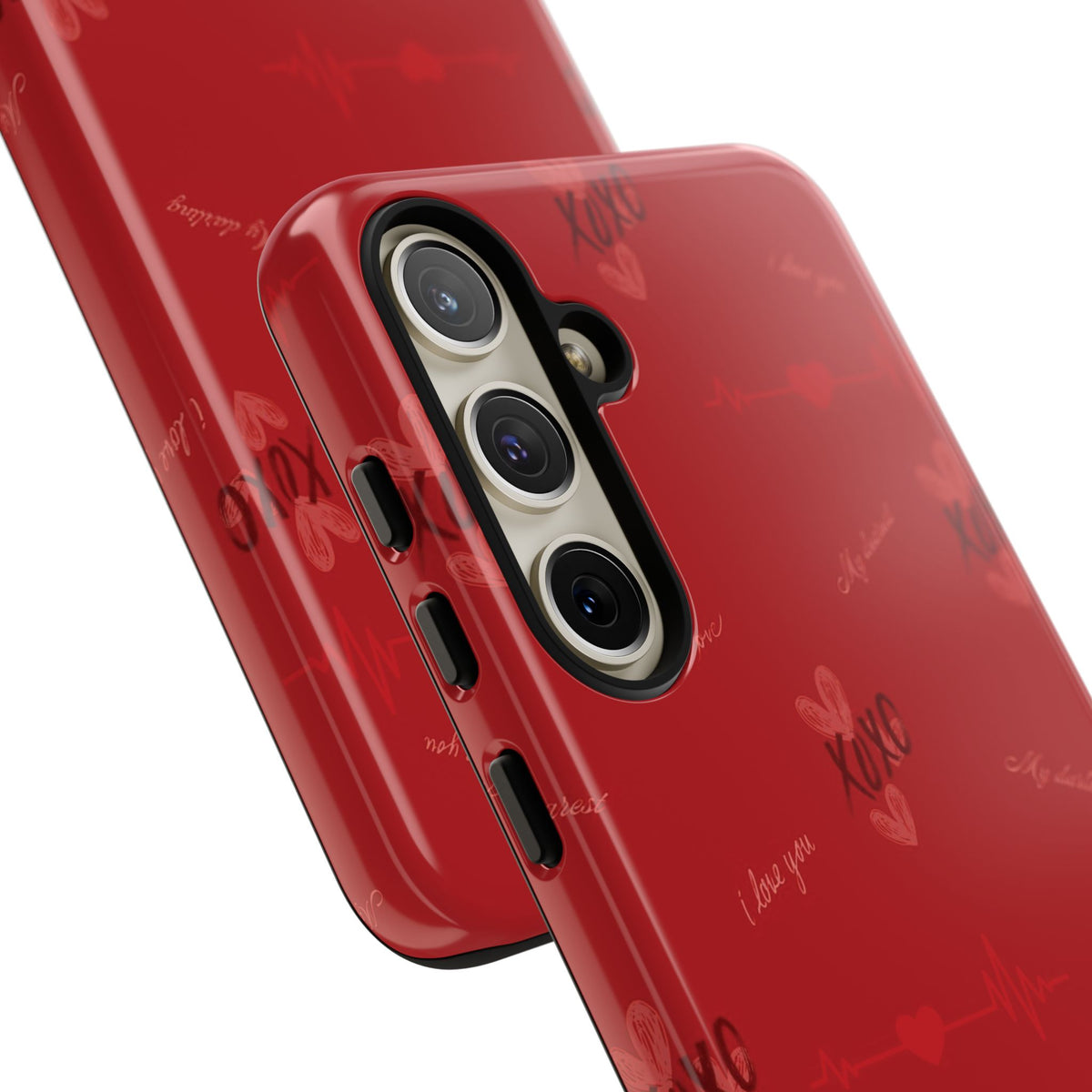 Red Heart Pattern Phone Case