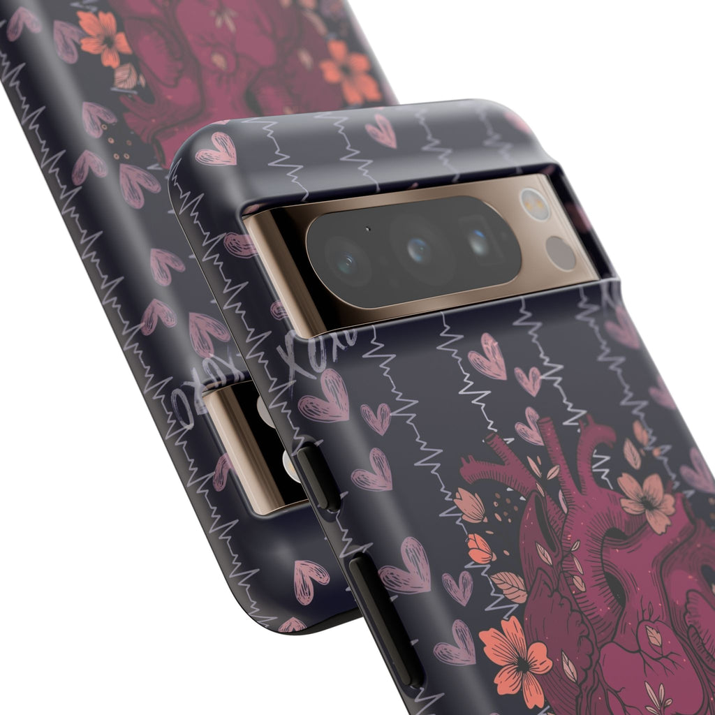 Dark Anatomical Heart Phone Case
