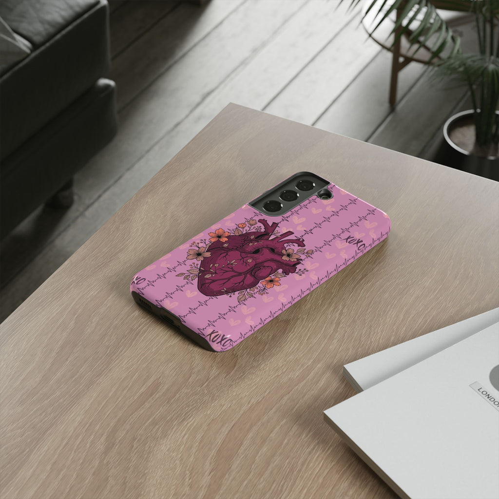 Pink Anatomical Heart Phone Case