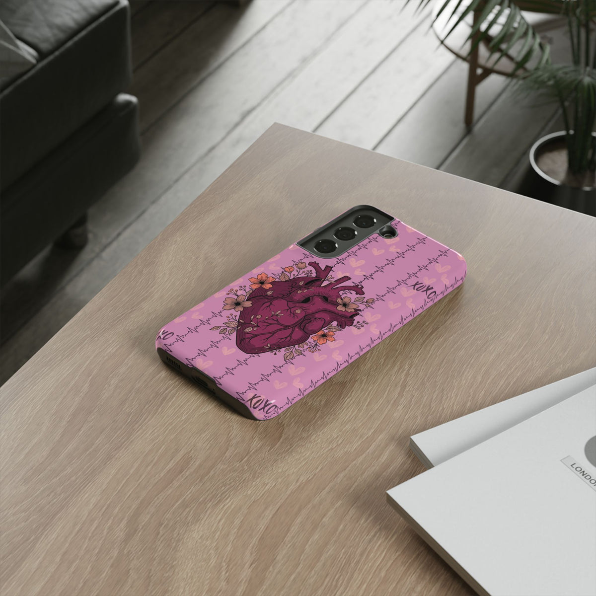 Pink Anatomical Heart Phone Case