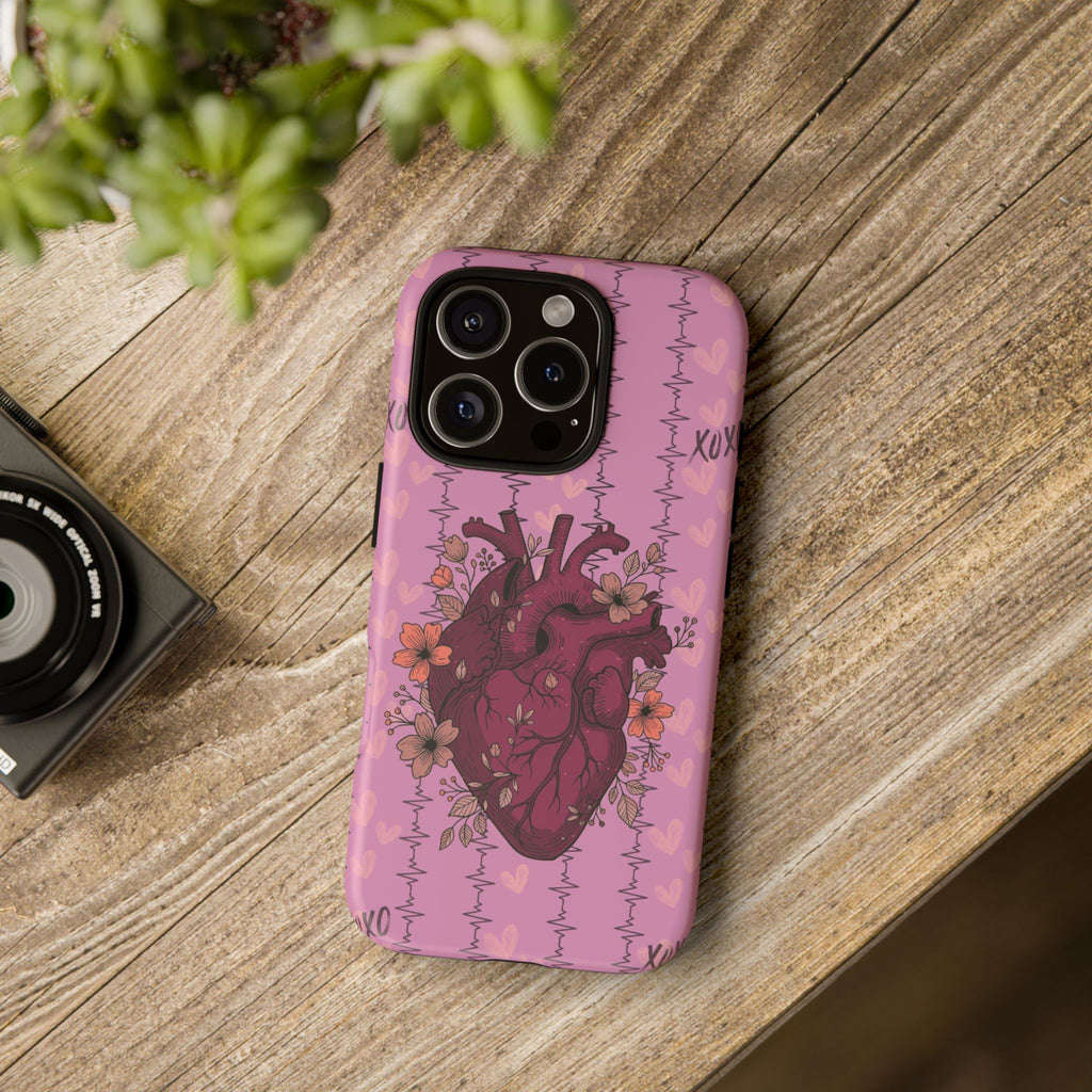 Pink Anatomical Heart Phone Case