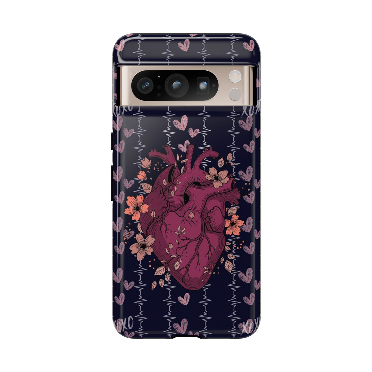 Dark Anatomical Heart Phone Case
