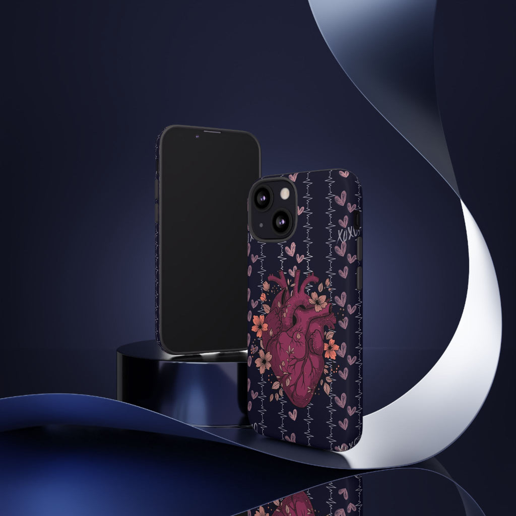 Dark Anatomical Heart Phone Case