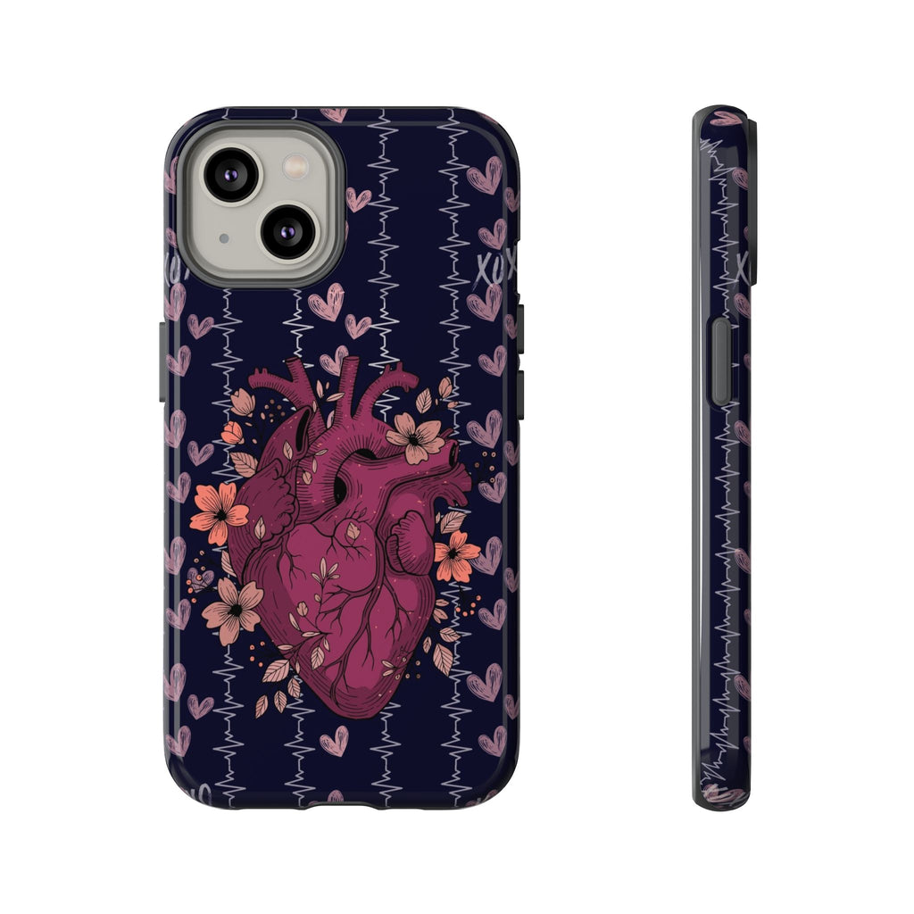 Dark Anatomical Heart Phone Case