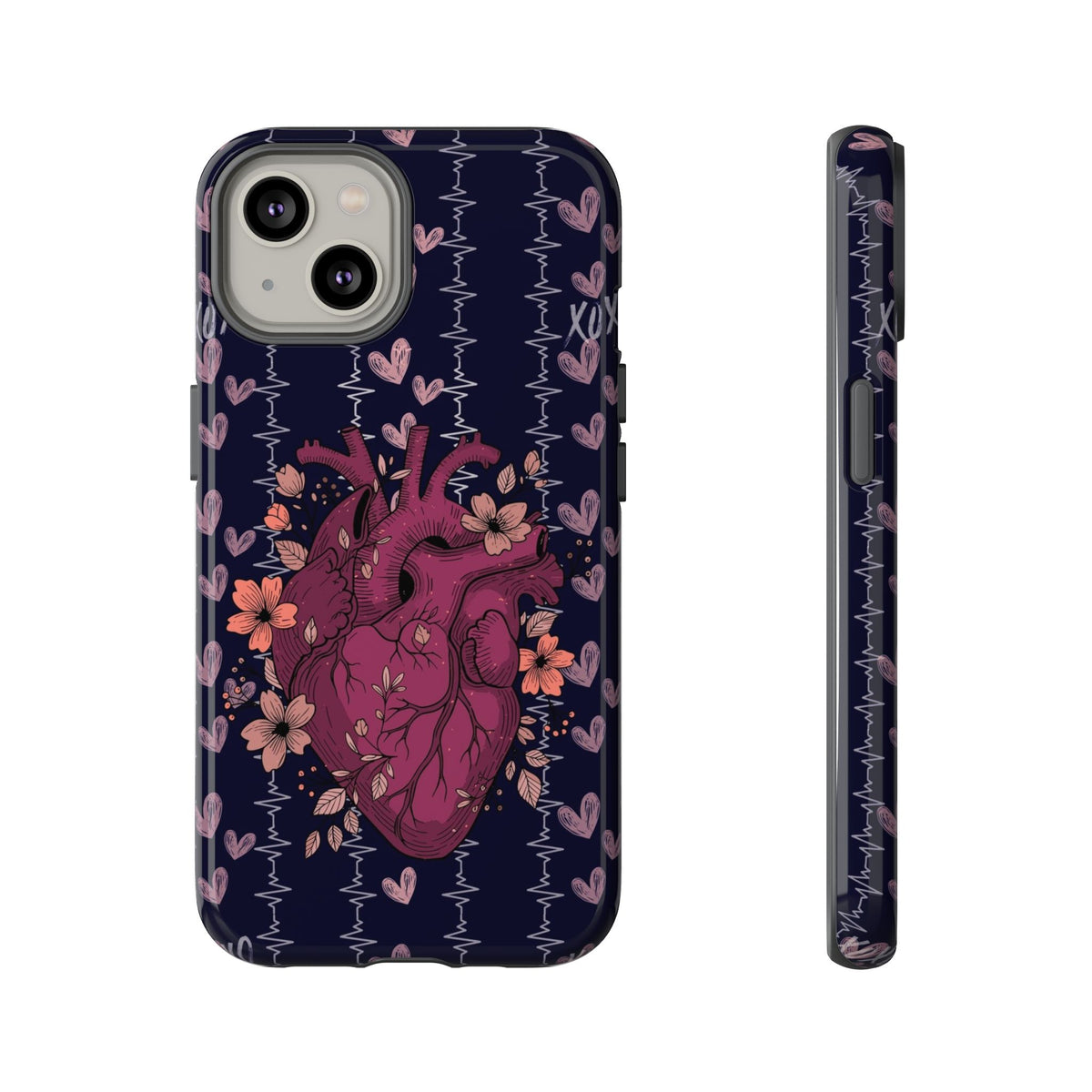 Dark Anatomical Heart Phone Case