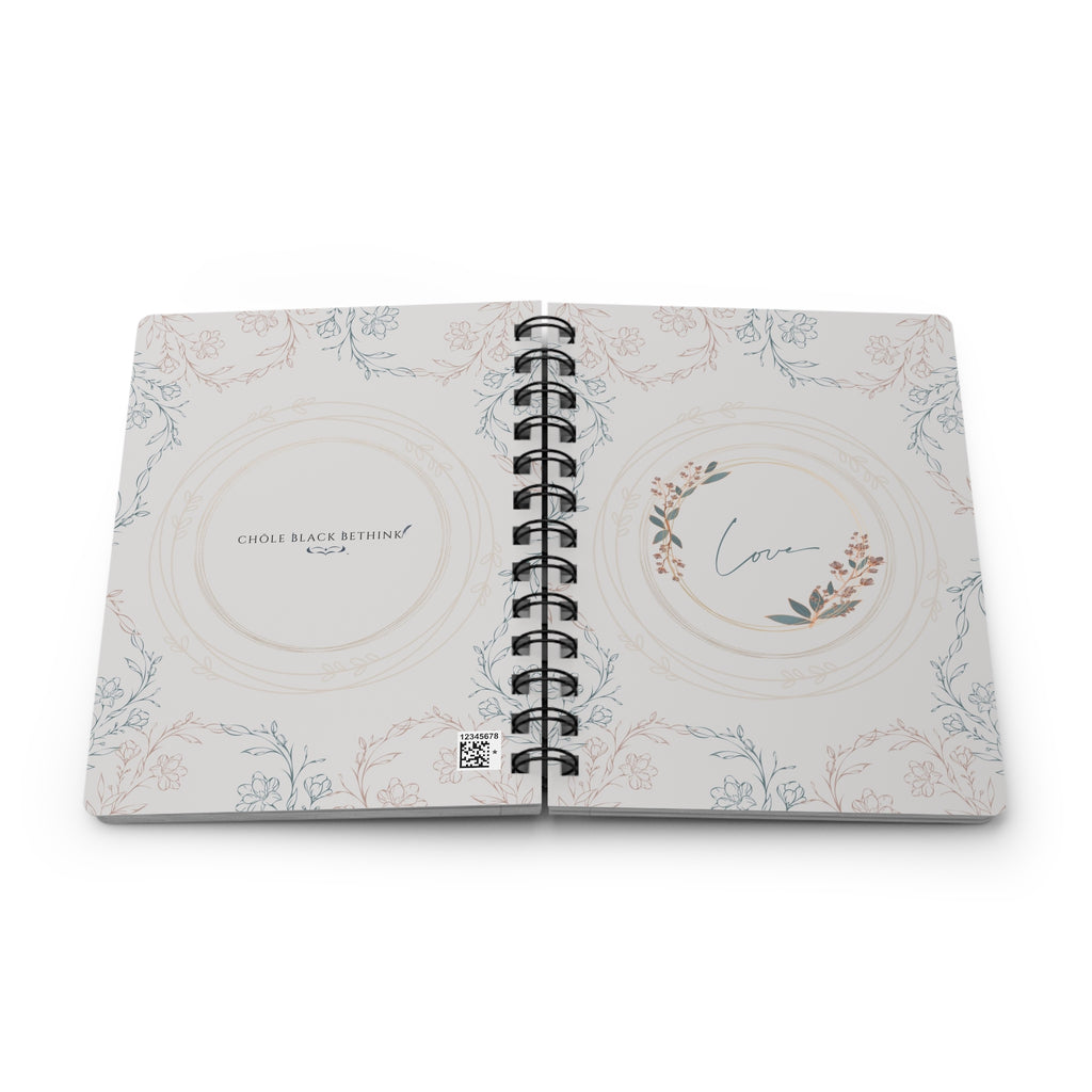 Love, Only Love - Floral Spiral Journal