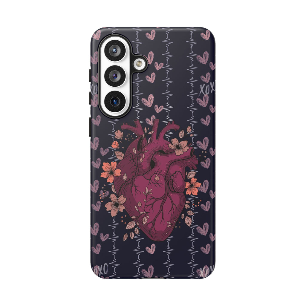 Dark Anatomical Heart Phone Case