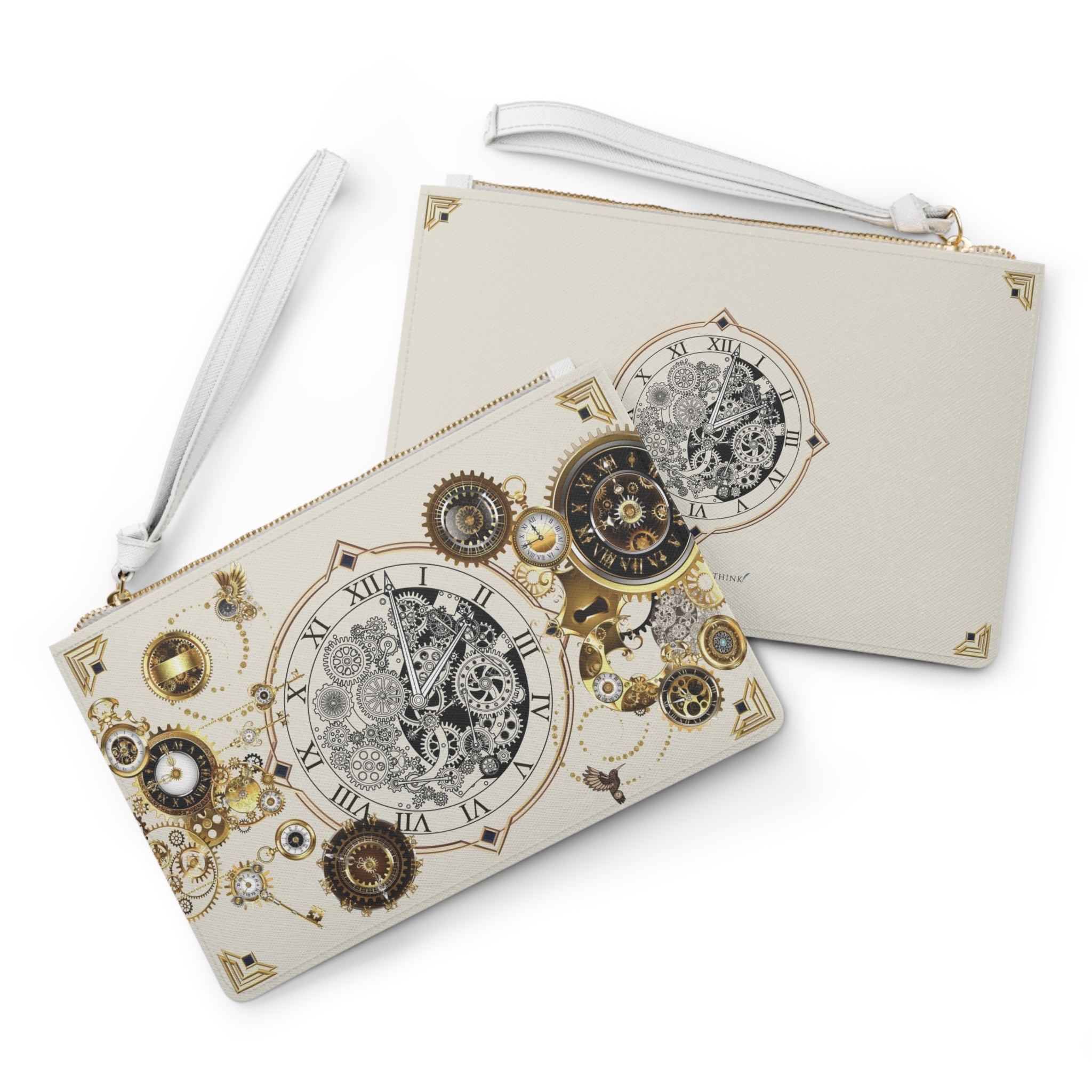 Wristlet Bag — Steampunk Gear Clock