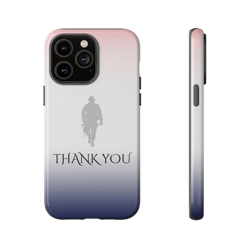 "Thank You" Military Silhouette Phone Case