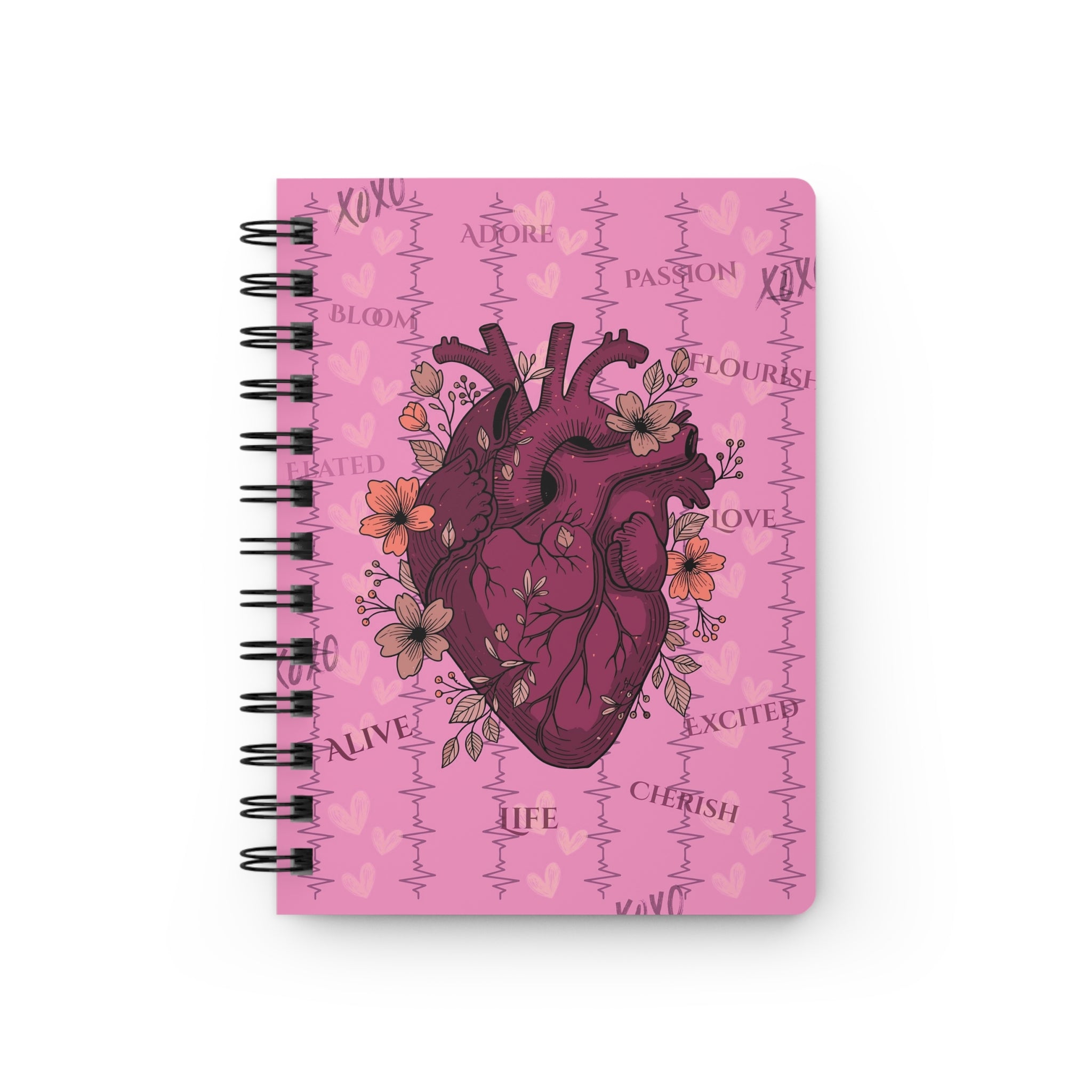 Love Is Strange - Anatomical Heart Spiral Journal