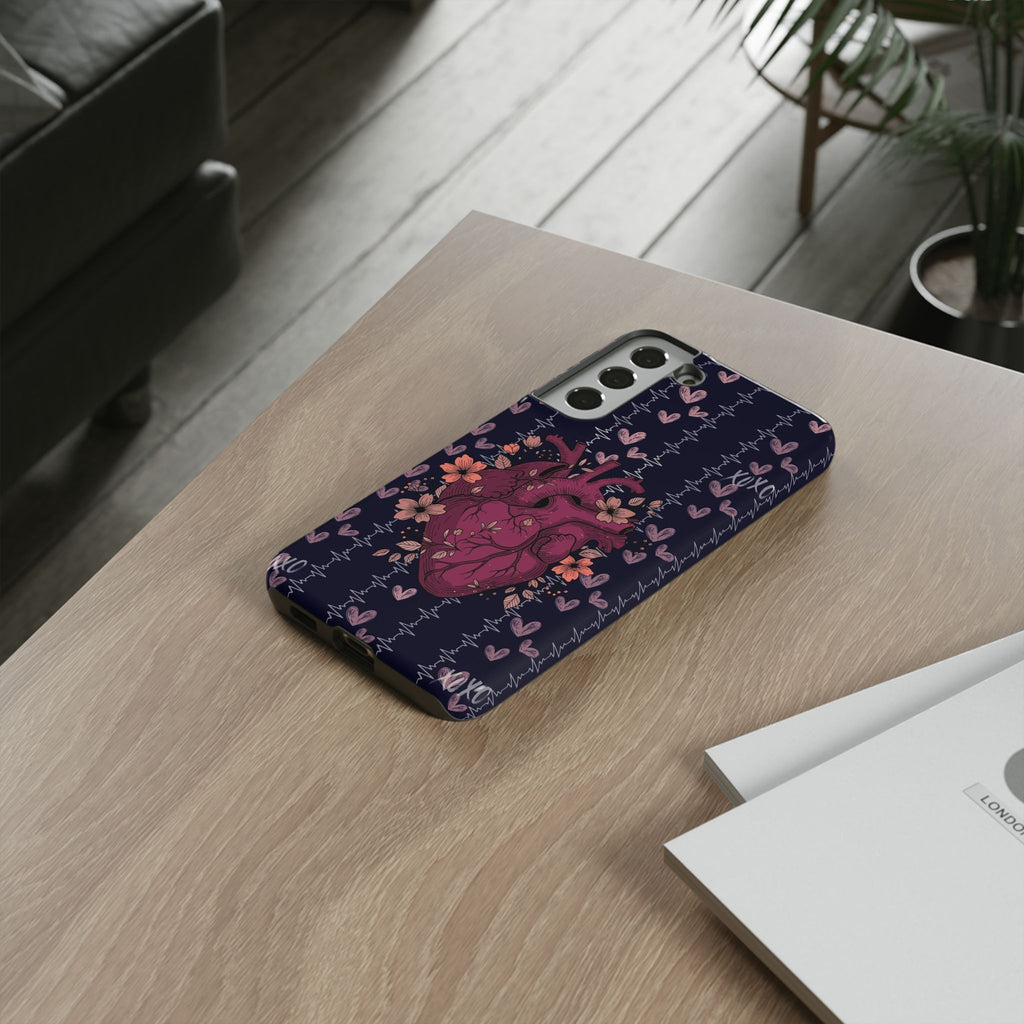 Dark Anatomical Heart Phone Case