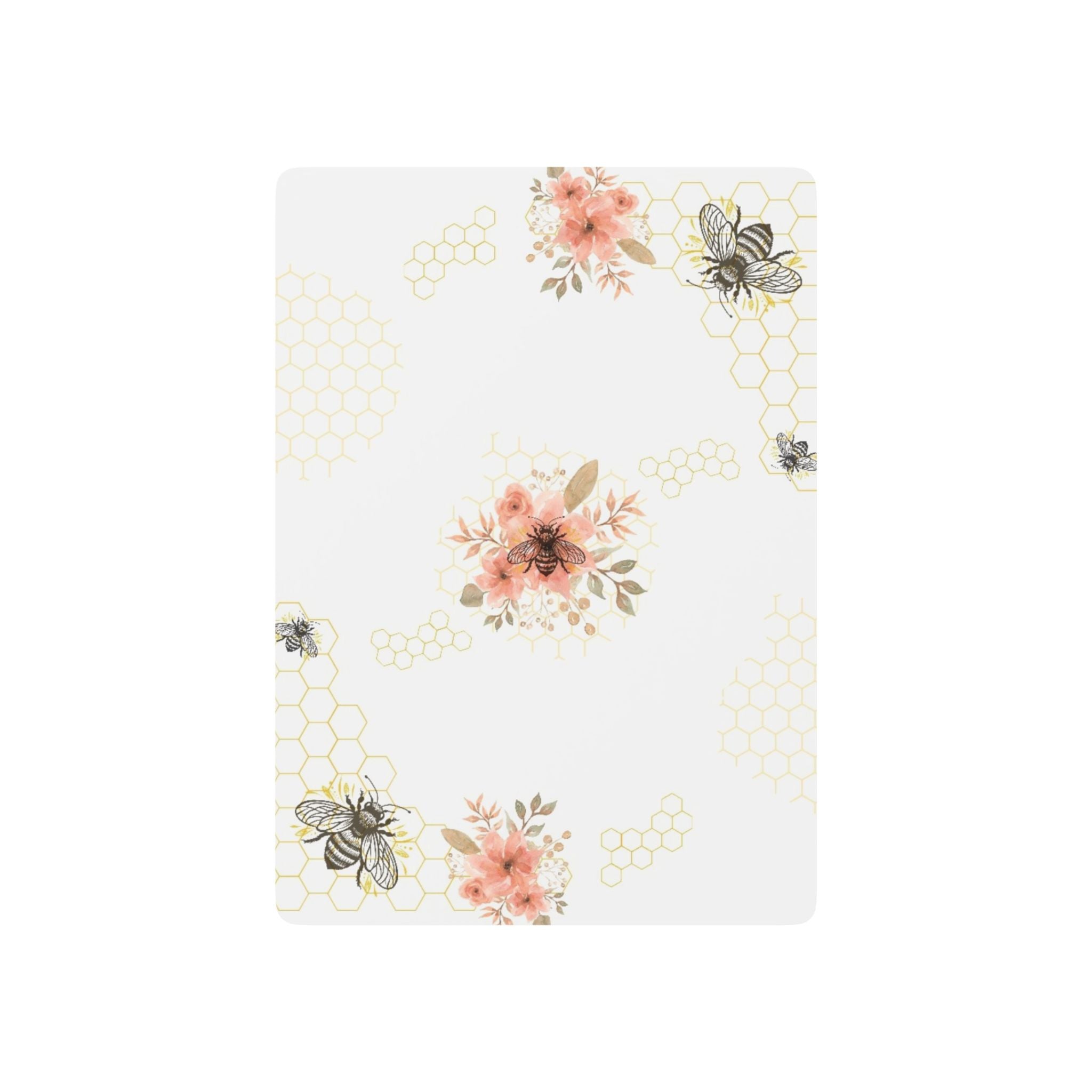 Floral Bee Playing Cards – Elegant Floral Card Deck