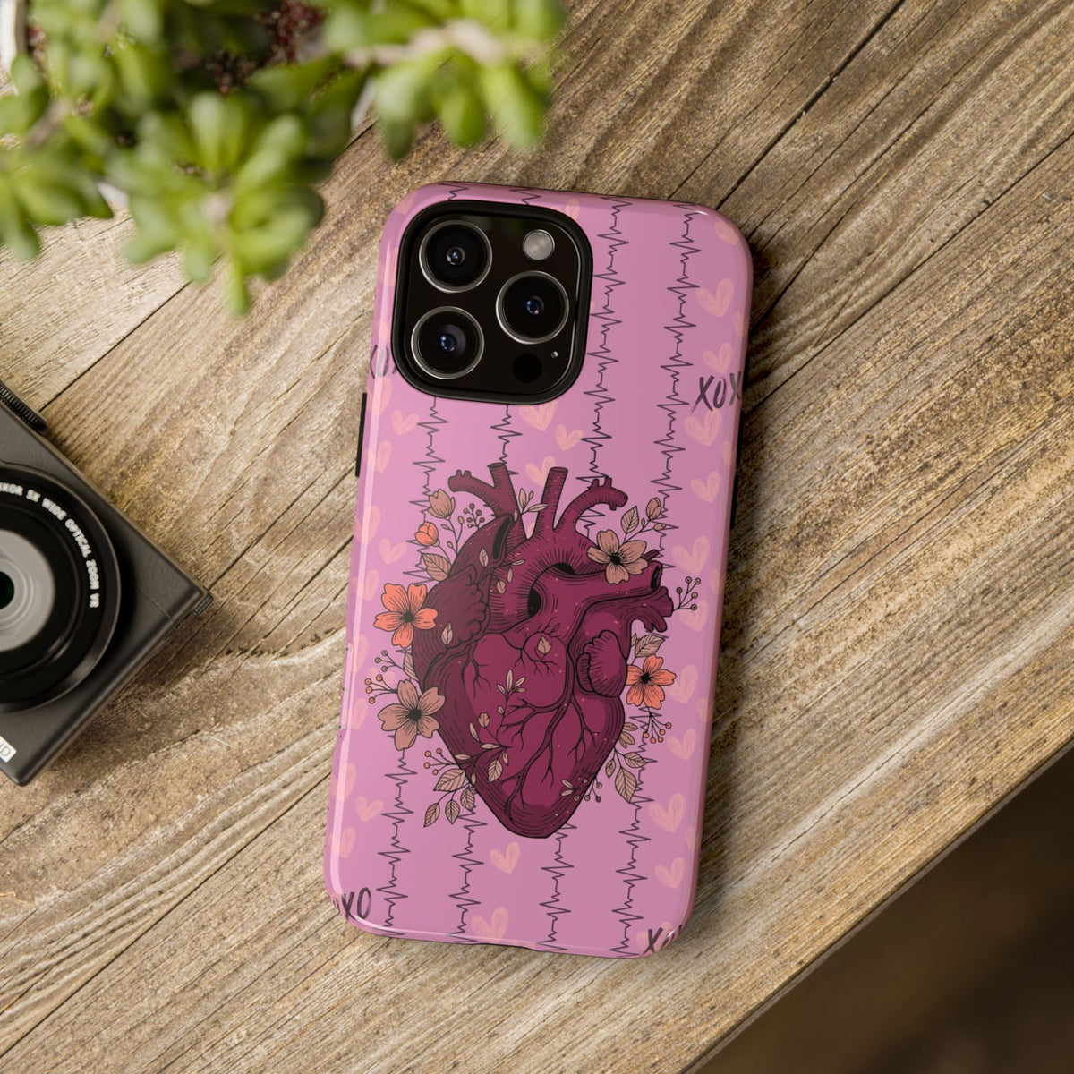 Pink Anatomical Heart Phone Case