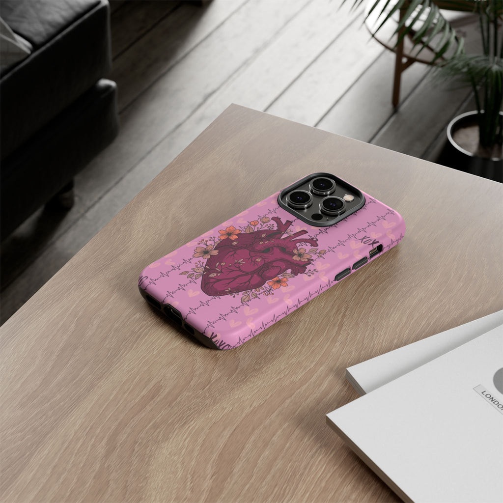 Pink Anatomical Heart Phone Case