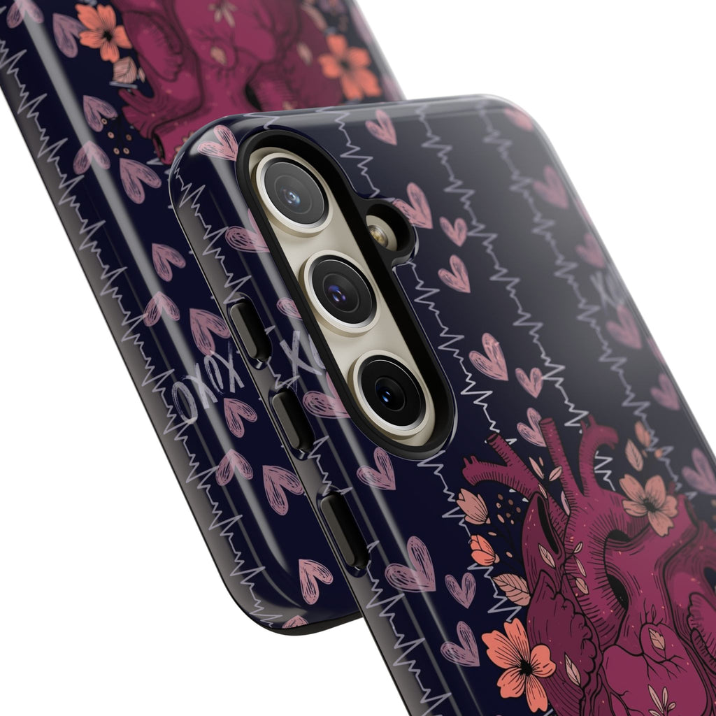 Dark Anatomical Heart Phone Case